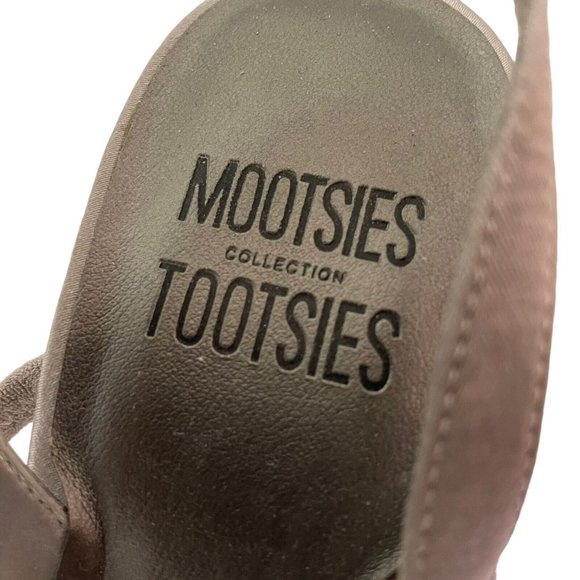 Mootsies Tootsies Collection Women Size 9 High 2" Heel Shoes Silver Open Toe - Picture 6 of 12